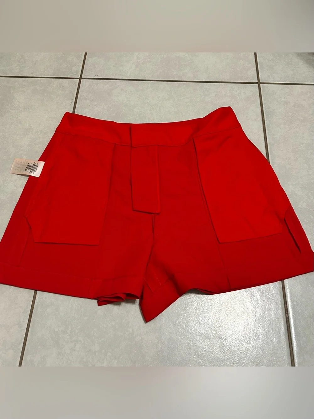 Alice + Olivia Dylan High-Waisted Pintuck Shorts